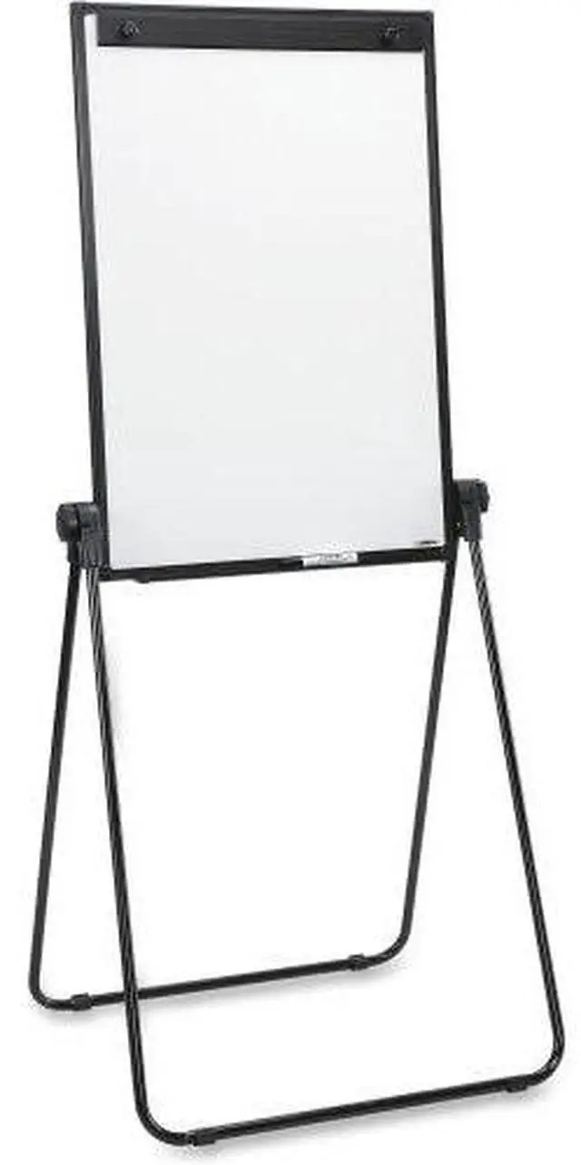 Alt view image 6 of 10 - Lorell 2-Sided Dry Erase Easel 24"x36"x67" Black 55629