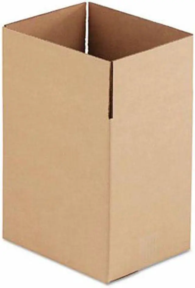 Alt view image 2 of 5 - Universal 167024 Corrugated Kraft Shipping Carton  8-3/4w x 11-1/4l x 12h  Brown