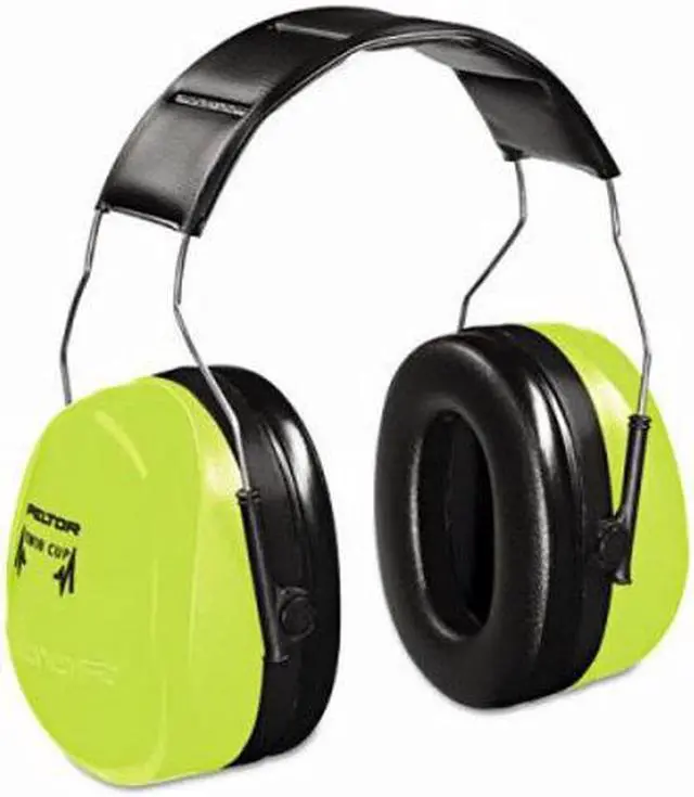 Alt view image 7 of 8 - 3M Peltor H10AHV Optime 105 Hi-Viz Earmuffs NRR 30 dB