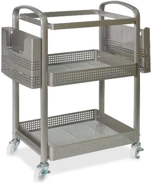 Alt view image 6 of 10 - Lorell Mobile File Cart Heavy-Duty 22-2/5"Wx12-1/2"Lx25-1/4"H SR 45654