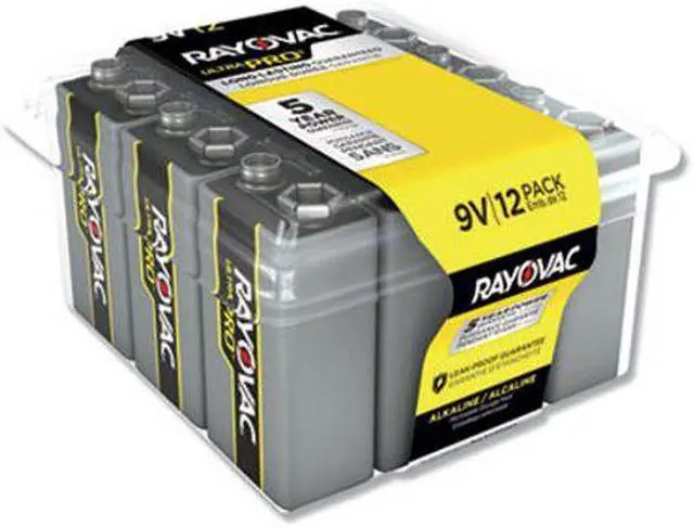 Alt view image 14 of 19 - Rayovac UltraPro 9V Alkaline Battery (12-Pack) AL9V-12PPJ