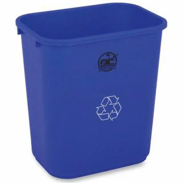 Alt view image 10 of 10 - Genuine Joe Recycling Wastebasket 28-1/2 Quart 14-1/2"x10-1/2"x15" BE 57257