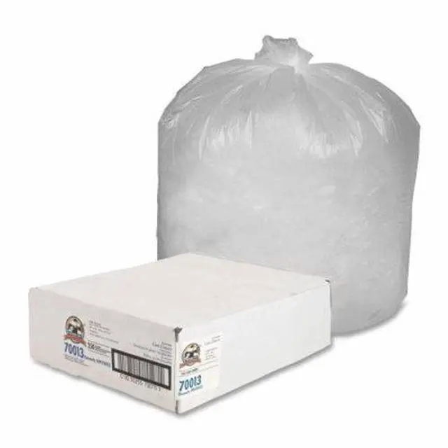 Alt view image 14 of 14 - Genuine Joe Can Liners 40-45 Gal 10mic/.39mil 40"x46" 250/CT Translucent 70013