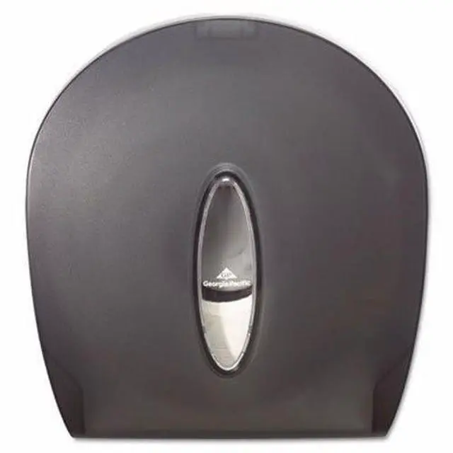 Alt view image 11 of 15 - Georgia Pacific 59009 Jumbo Jr. Bathroom Tissue Dispenser, 11.29" x 10.61" x 5.39", Translucent Smoke