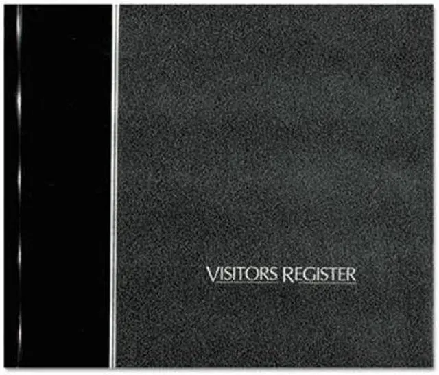 Alt view image 3 of 12 - National Visitor Register Book Black Hardcover 128 Pages 8 1/2 x 9 7/8 57802