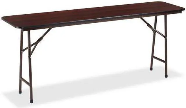 Alt view image 4 of 4 - Folding Table, 72"x18", Mahogany