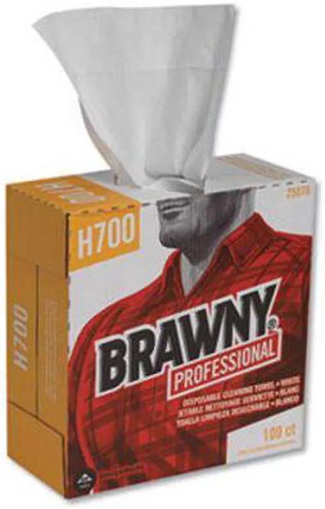 Alt view image 12 of 20 - Brawny Heavy-Duty Shop Towels Cloth 9 1/10 x 16 1/2 100/Box 25070