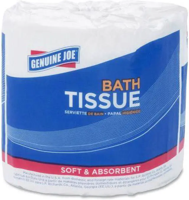 Alt view image 9 of 15 - Genuine Joe Bath Tissue Rolls 2-Ply 550 Sht 4"x3.15" 80/CT WE 2508080