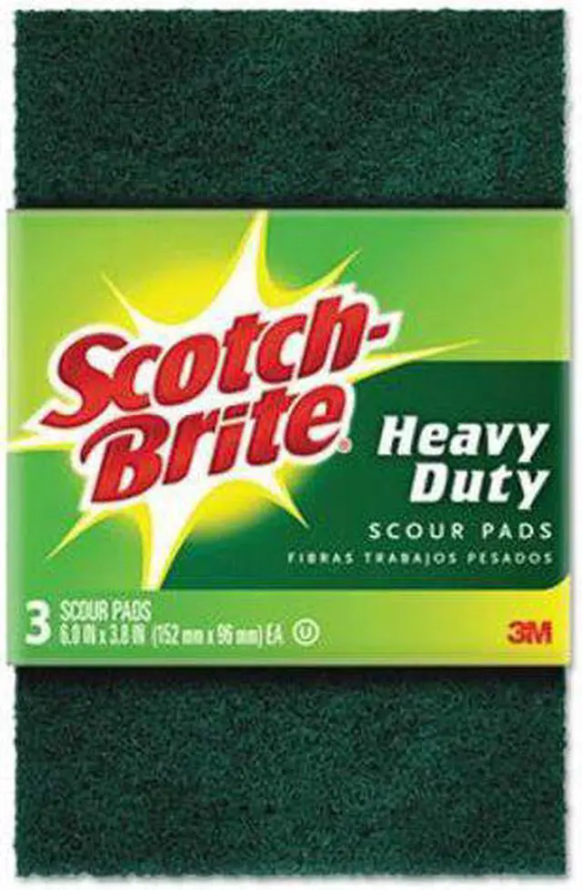 Alt view image 15 of 15 - 3M Scotch-Brite Heavy Duty Scouring Pad (3 Count) 223-10