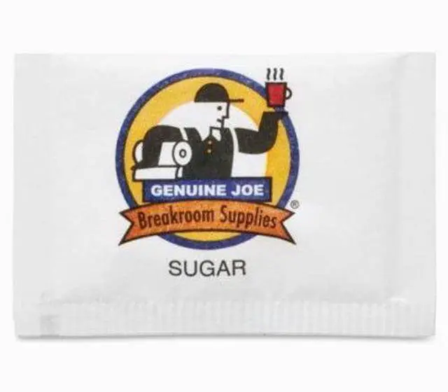 Alt view image 6 of 6 - Genuine Joe Sugar Packets 2.8g 1200/PK 02390