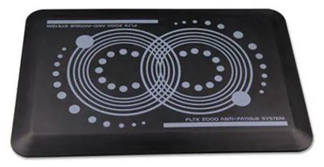Alt view image 13 of 20 - Floortex AFS-TEX 2000 Anti-Fatigue Mat Rectangle 16"x24", Midnight Black