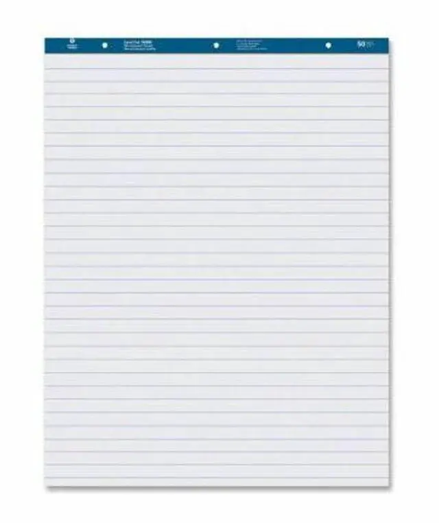 Alt view image 5 of 5 - Business Source Easel Pad Ruled 50 Sheets 27"x34" 2/CT White 38590