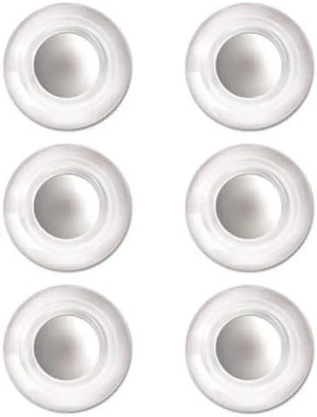 Alt view image 9 of 14 - Quartet Glass Magnets, Large, 0.45" Dia, Clear, 6/Pack 85391