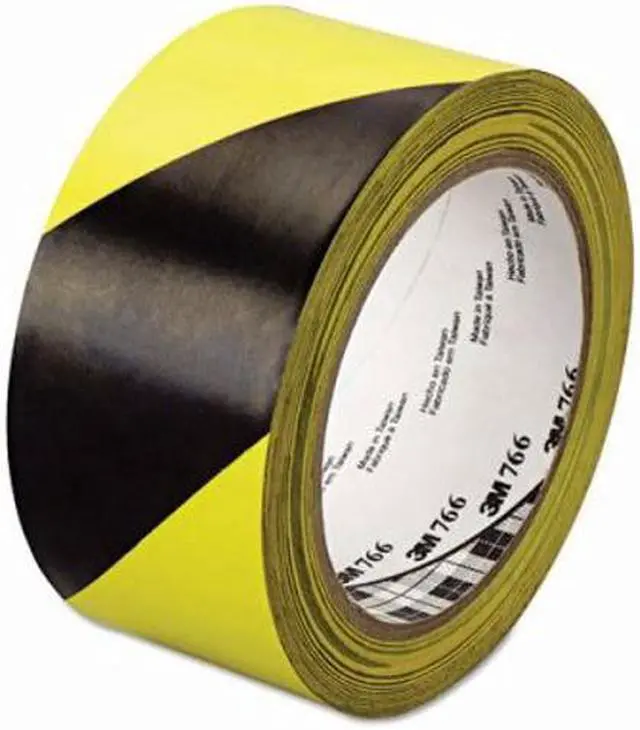 Alt view image 8 of 8 - Hazard Marking Vinyl Tape, 2 in X 36 Yd, Black/Yellow