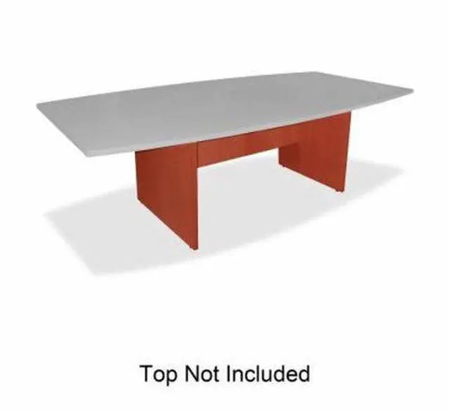 Alt view image 7 of 7 - Lorell Conference Table Base w/Modesty Panel 28"H Cherry 69121