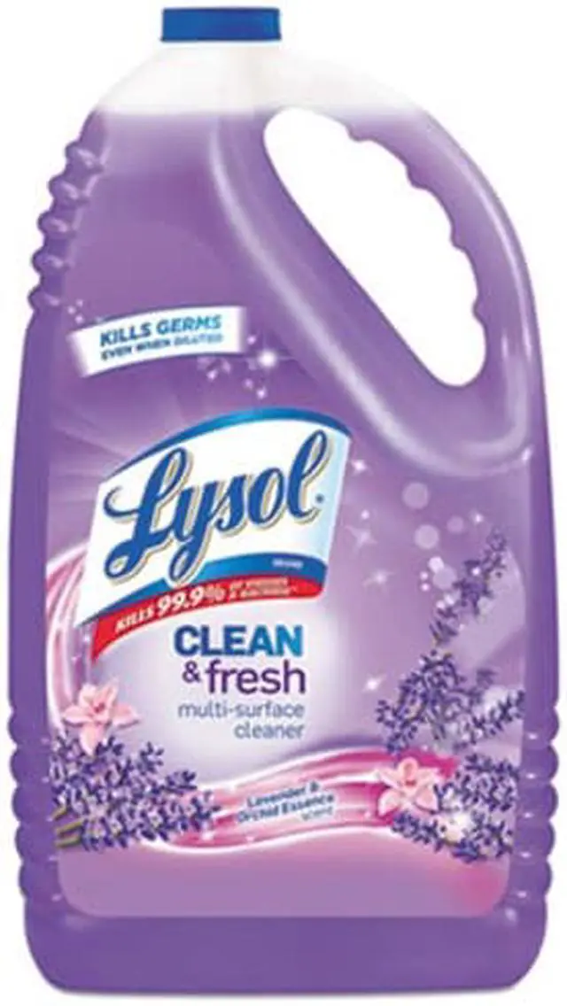 Alt view image 5 of 5 - Lysol 88786 Clean & Fresh Multi-Surface Cleaner, Lavender & Orchid, 144 Oz Bottle, 4/Carton