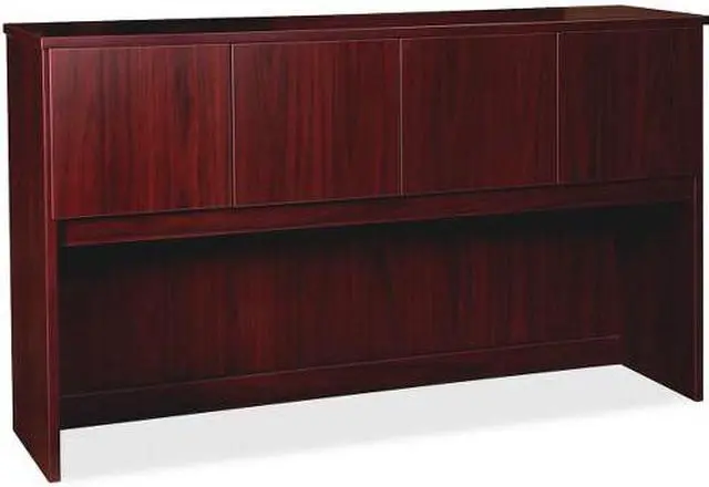 Alt view image 3 of 3 - Lorell Hutch Prominence 66"Wx16"Dx39"H Mahogany PH6639MY