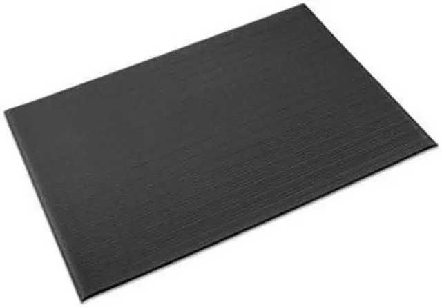 Alt view image 2 of 16 - Crown Mats Ribbed Vinyl Anti-Fatigue Mat 24 x 36 Black FL2436BK