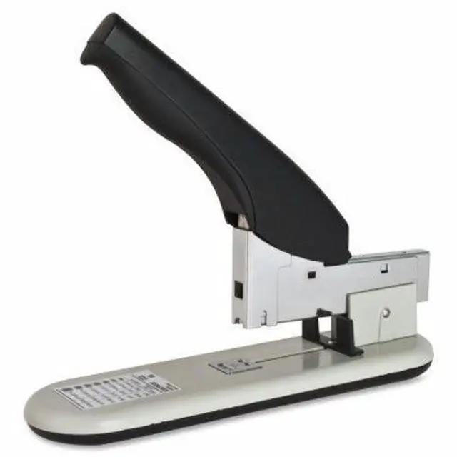 Alt view image 5 of 6 - Business Source Heavy-Duty Stapler 220 Shts Cap. Putty/Black 62825