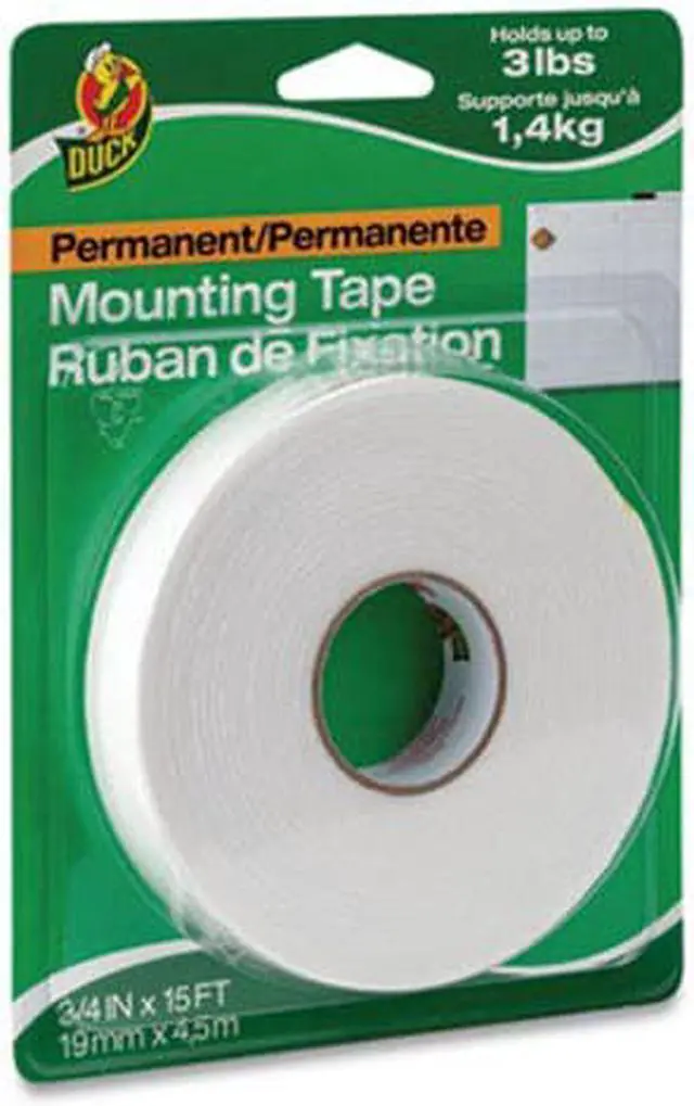 Alt view image 4 of 8 - Duck HU-15-6 Permanent Foam Mounting Tape- 3/4" x 15 ft.- White
