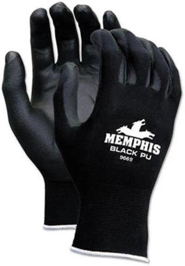 Alt view image 5 of 6 - 9669M BLK NYLON GLOVE MCR SAFETY