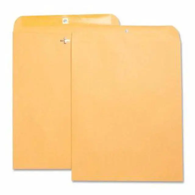 Alt view image 8 of 9 - Business Source Hvy-duty Clasp Envelopes 11-1/2"x14-1/2" 100/BX Brown Kraft
