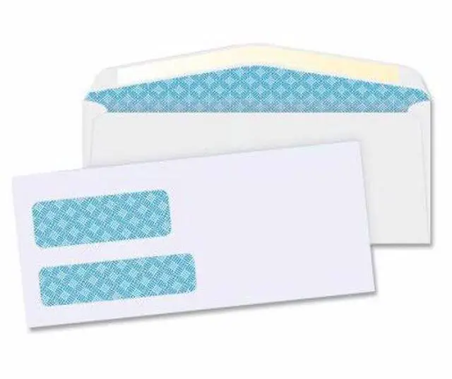Alt view image 11 of 12 - Business Source Double Window Envelopes No. 9 3-7/8"x8-7/8" 500/BX White 36680