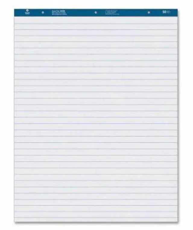 Alt view image 8 of 8 - Business Source Easel Pad Ruled 50 Sheets 27"x34" 4/CT White 36586