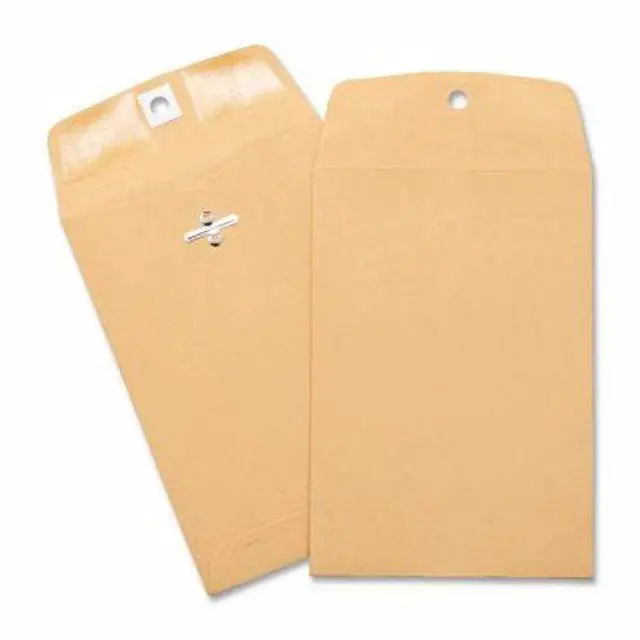 Alt view image 5 of 6 - Business Source Hvy-duty Clasp Envelopes 5"x7-1/2" 100/BX Brown Kraft 36672