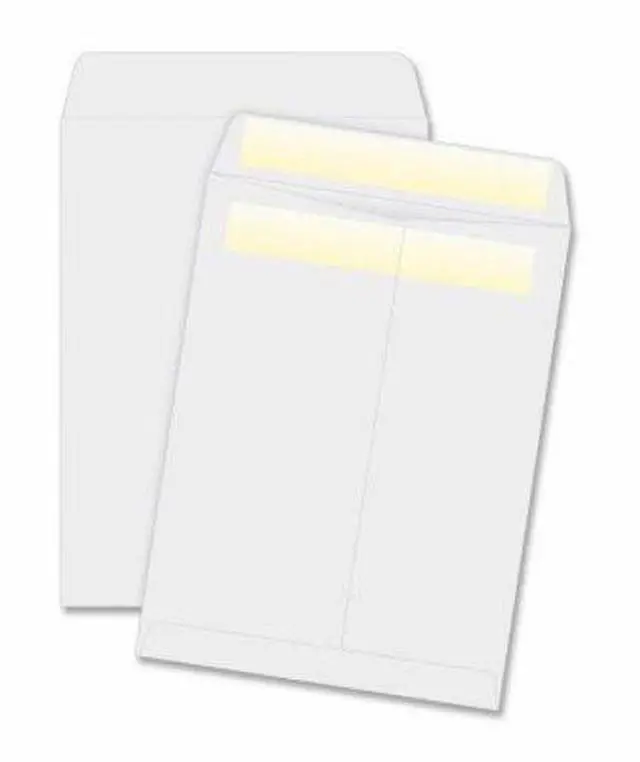 Alt view image 4 of 8 - Business Source Press/Seal Catalog Envelopes 28lb 9"x12" 100/BX WE Wove 04648