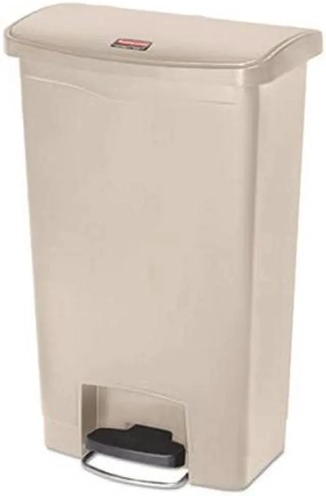 Alt view image 12 of 20 - Rubbermaid - 1883458 - Slim Jim Step-on - 50l/13g Resin Frt Step Beig, Each