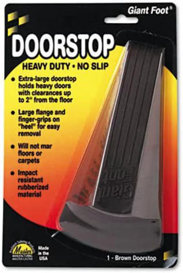 Alt view image 4 of 12 - Master Caster Doorstop,N-Slip,Giant,Bn 00964