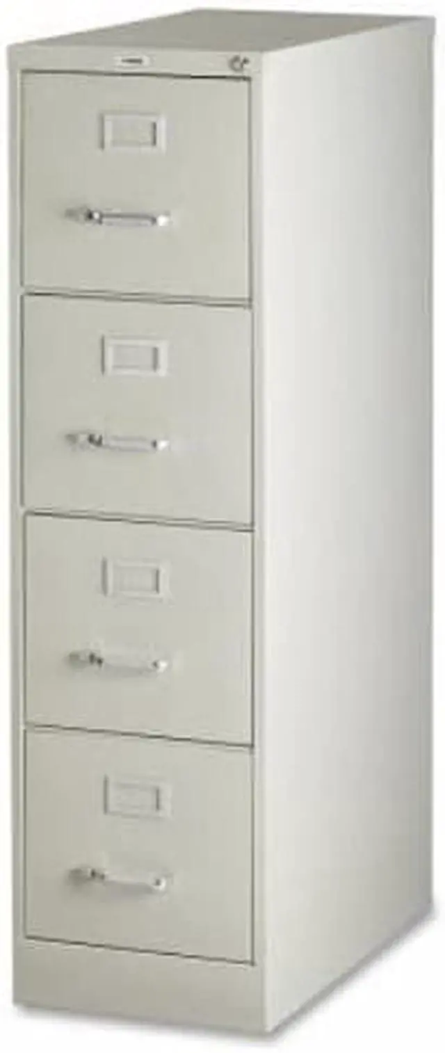 Alt view image 10 of 10 - Lorell 60652 Vertical file, 15" x 25" x 52", Security Lock, Heavy Duty, Putty - Steel (Recycled) LLR60652