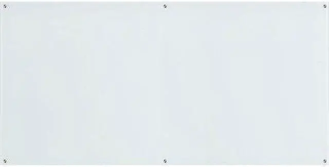 Alt view image 2 of 4 - Lorell Premium Glass Board - 96" (8 ft) Width x 48" (4 ft) Height - White Glass Surface - Rectangle - 1 Each