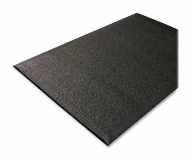 Alt view image 5 of 5 - Genuine Joe Anti-Fatigue Floor Mat Thick Vinyl 3'x10' Black 70371