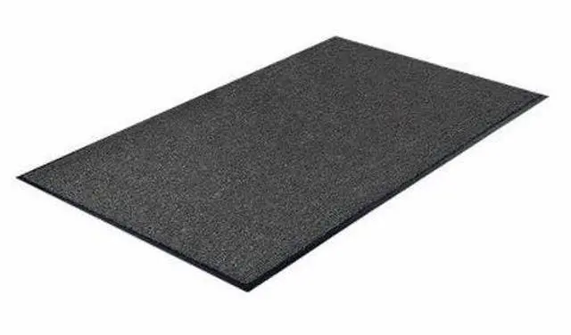 Alt view image 11 of 13 - Genuine Joe Indoor Mat Moisture Absorbent Vinyl Back 4'x6' Charcoal 56462