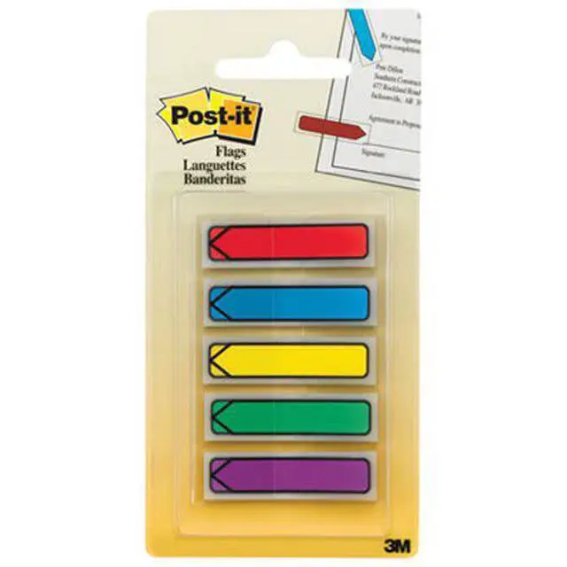 Alt view image 9 of 13 - 3M MMM684ARR1 Post It Flags .47X1.7 Asst Colors- 20 Flgs