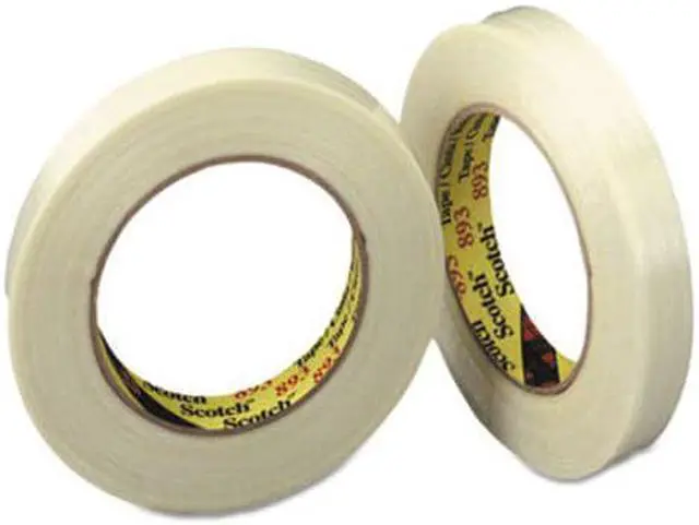Alt view image 3 of 4 - 3M General-Purpose Glass Filament Tape 3" Core 24 mm x 55 m Clear 893