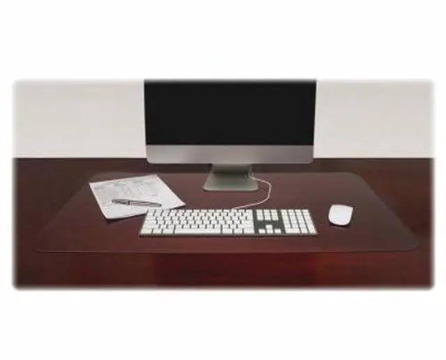 Alt view image 9 of 12 - Lorell Desk Pad Rectangular Non-glare 36"x20" Clear 39650