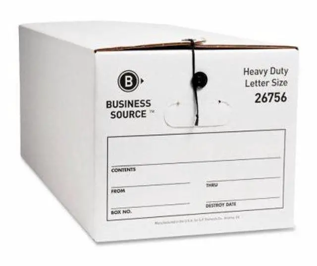 Alt view image 5 of 6 - Business Source Med. Duty Storage Box Ltr 700 lb. 12"x24"x10" 12/CT WE 26756