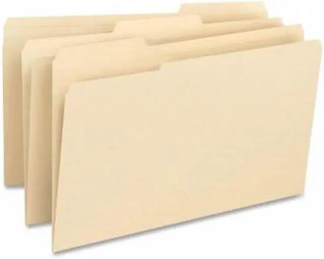 Alt view image 4 of 6 - Business Source File Folder Legal 3/4" Exp. 14PT 1/3" 50/BX Manila 16516