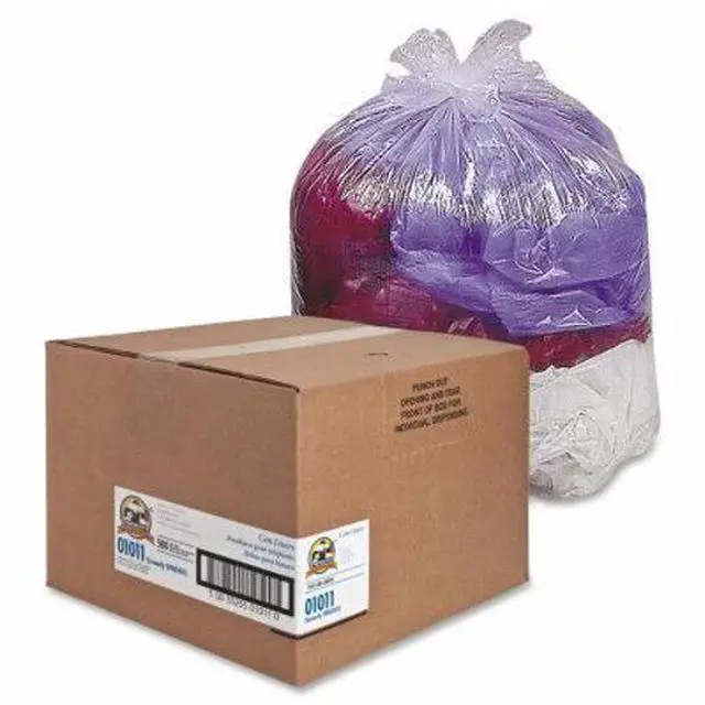 Alt view image 11 of 11 - Genuine Joe Trash Can Liners 16 Gallon .6Mil 24"x31" 500/CT Clear 01011