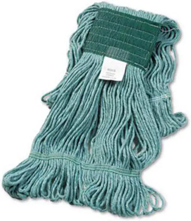 Alt view image 20 of 20 - Boardwalk Super Loop Wet Mop Head Cotton/Synthetic Medium Size Green 502GNEA