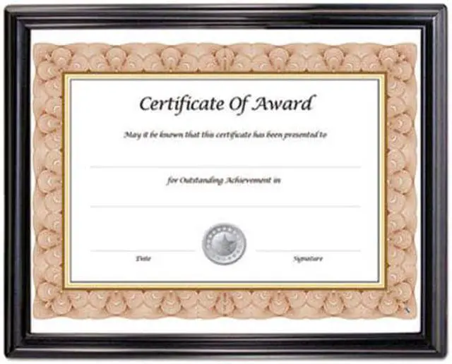 Alt view image 7 of 7 - NuDell EZ Mount Document Frame, Plastic, 8 1/2 x 11, Black