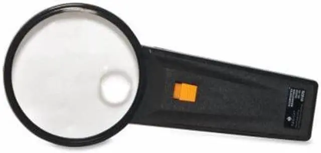 Alt view image 8 of 8 - Sparco Illuminated Magnifier Round 2X Main/4X Bifocal 3" Dia. BK 01878