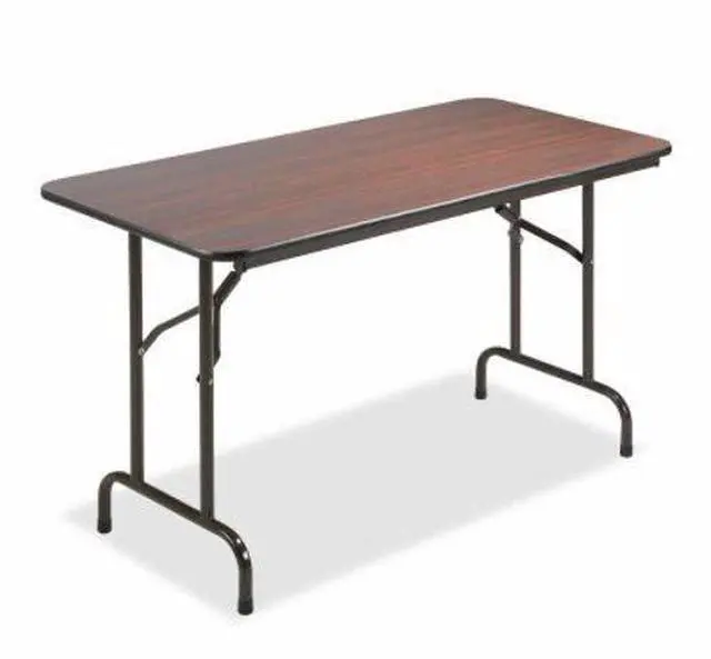 Alt view image 9 of 9 - Folding Table, 48"x24"x29", Mahogany