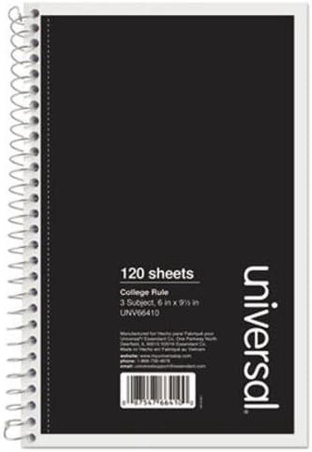 Alt view image 6 of 10 - Wirebound Notebook, 6 x 9-1/2, College Ruled, 150 Sheets, Assorted Col