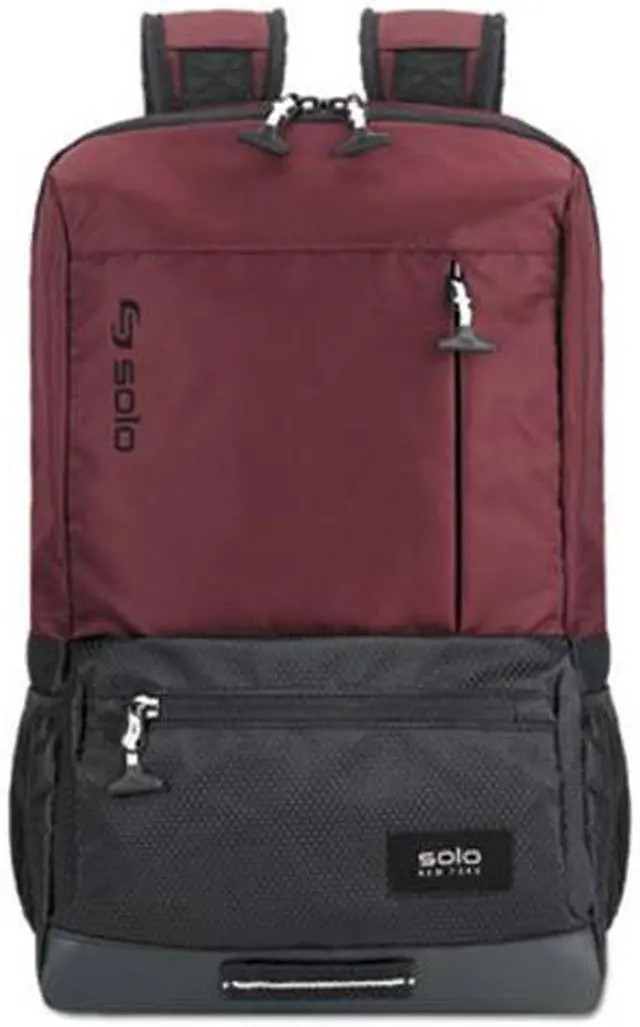 Alt view image 3 of 3 - Solo Draft Backpack 6.25" x 18.12" x 18.12" Nylon Burgundy VAR70160