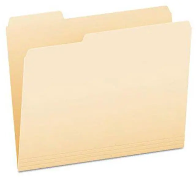 Alt view image 3 of 14 - Pendaflex Essentials File Folders 1/3 Cut First Position Top Tab Letter Manila 100/Box 752131