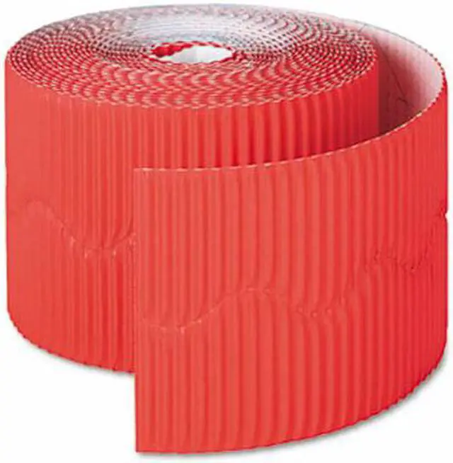 Alt view image 4 of 5 - Pacon Bordette Decorative Border, 2 1/4" X 50' Roll, Flame Red 37036